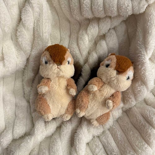 SUNLEMON) 플러피애니멀 다람쥐 애착 동물 인형