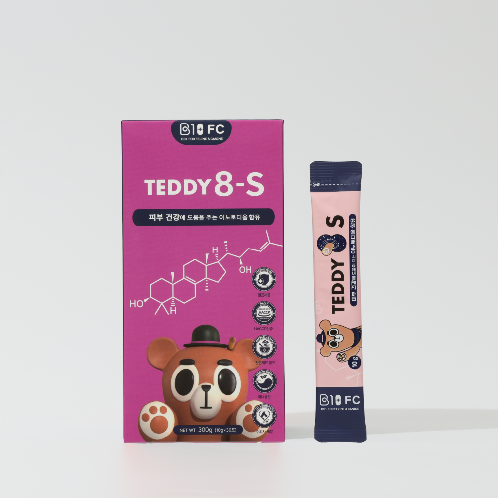 [수의사개발] TEDDY8-S 반려동물 영양제 피부 건강 및 염증완화 도움