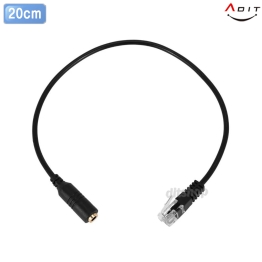 AS0168 - PC용 전화 헤드셋 어댑터(RJ9 to 3.5)싱글잭 / 20cm/1EA