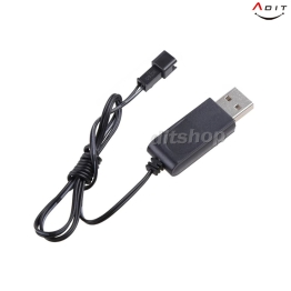 AX0249 - RC카 Q충전케이블 7.2V-B단자210/1EA