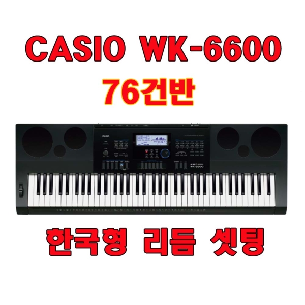 WK-6600/한국형리듬/고급2열스텐드,가방선택/카시오키보드/도레미악기/SD카드/wk-6600