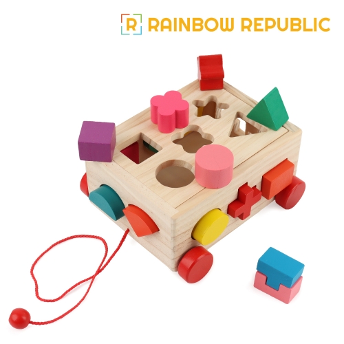 [레인보우] 미니도형놀이큐브 / 모양 퍼즐