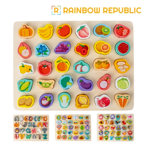 [레인보우] 블록 실꿰기 놀이