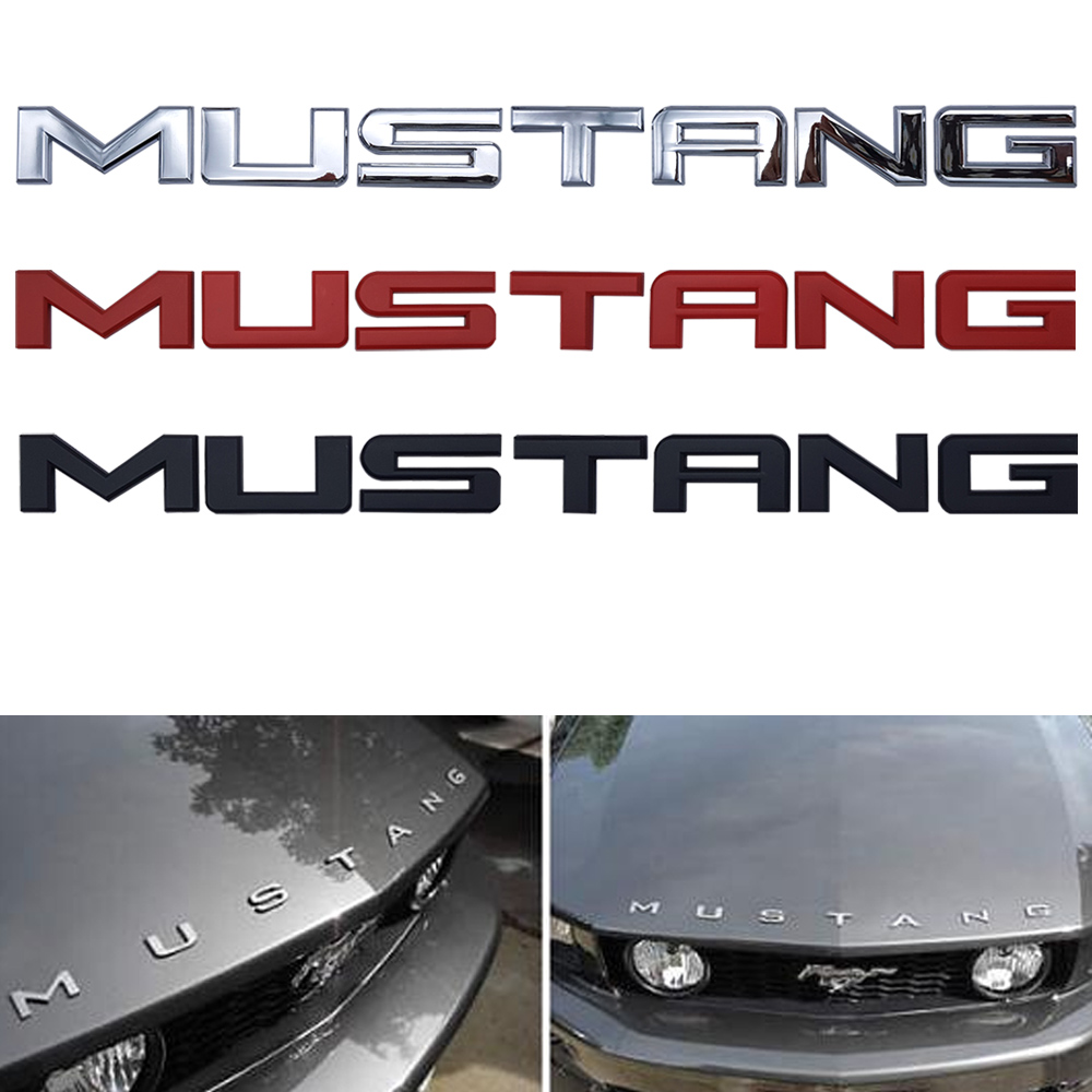 [K405] 포드 MUSTANG 머스탱 레터링 엠블럼 스티커