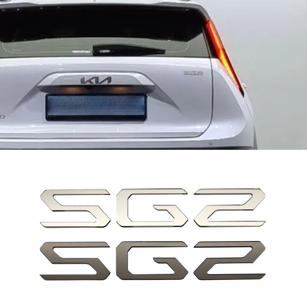 기아 니로 SG2 호환 아크릴 레터링 엠블럼 스티커 뱃지