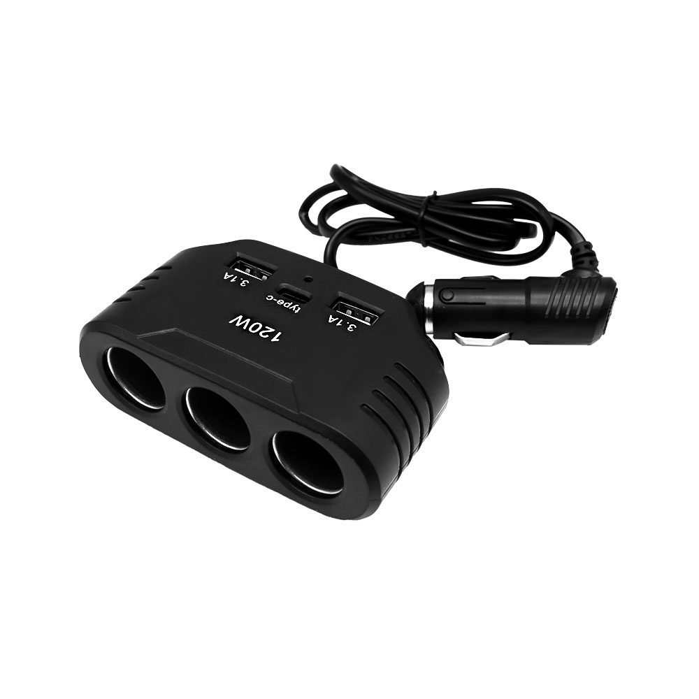 KC인증 자동차 차량용 C타입 USB 변환 멀티소켓 시거잭 3포트
