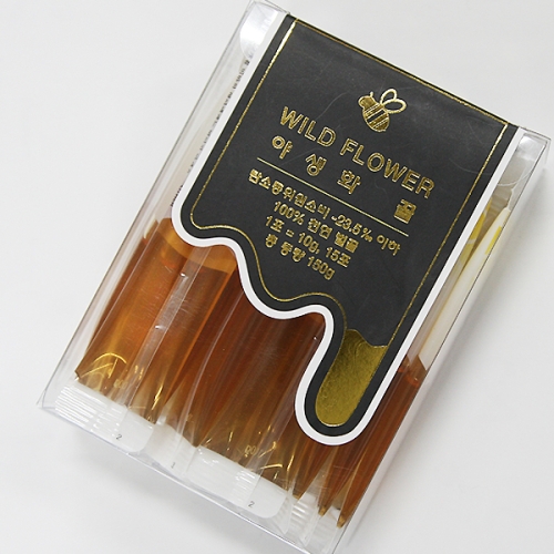 야생화 스틱꿀 10g x 15포(150g) 천연 벌꿀스틱