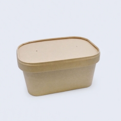 샐러드 포케 덮밥 종이도시락 DRP-213KB 종이뚜껑 300개