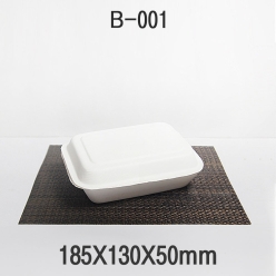펄프도시락 B-001 화이트 1box(500개)