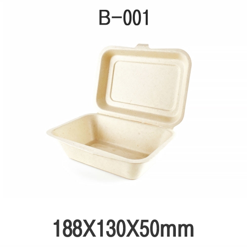 펄프도시락 B-001 크라프트 1box(500개)