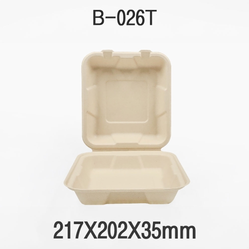 펄프도시락 B-026T 크라프트 1box(200개)
