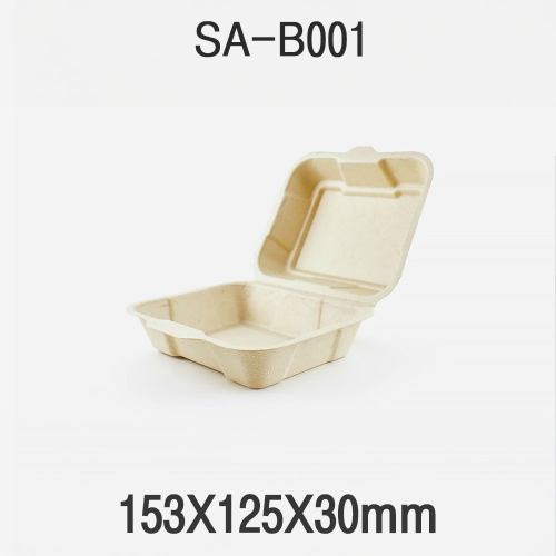 펄프도시락 SA-B001 크라프트 1box(500개)