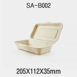 펄프도시락 SA-B002 크라프트 1box(500개)
