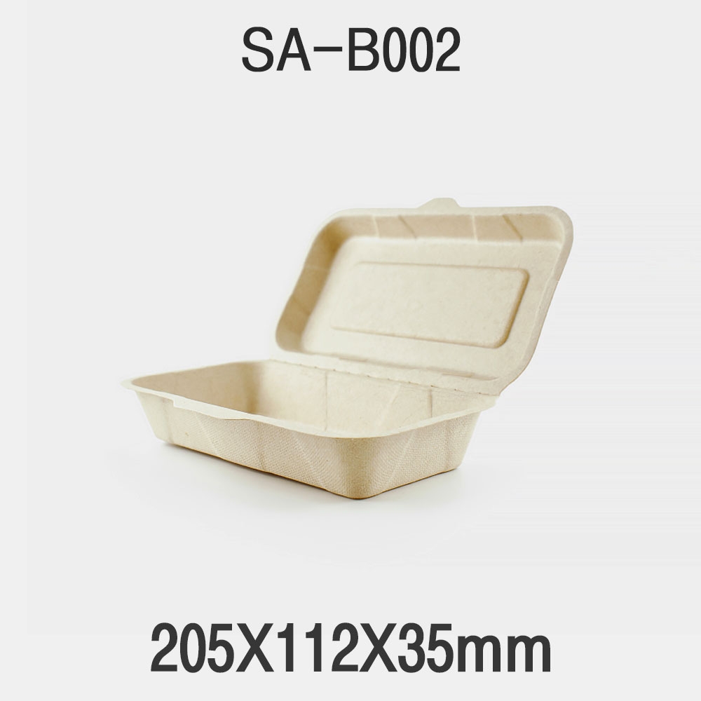 펄프도시락 SA-B002 크라프트 1box(500개)