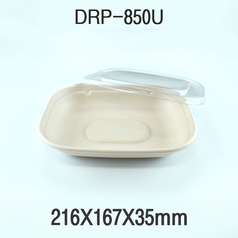 다용도 펄프 도시락 용기 DRP-850U 1box(400개)