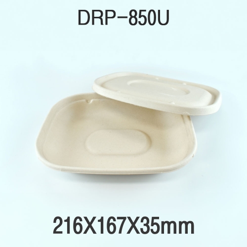 다용도 펄프 도시락 용기 DRP-850U 1box(400개)