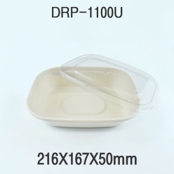 다용도 펄프 도시락 용기 DRP-1100U 1box(400개)