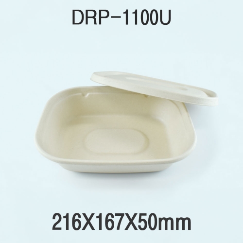 다용도 펄프 도시락 용기 DRP-1100U 1box(400개)
