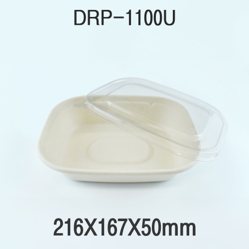 다용도 펄프 도시락 용기 DRP-1100U 1box(400개)