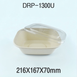 다용도 펄프 도시락 용기 DRP-1300U 1box(400개)