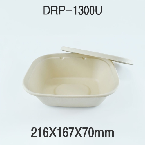 다용도 펄프 도시락 용기 DRP-1300U 1box(400개)
