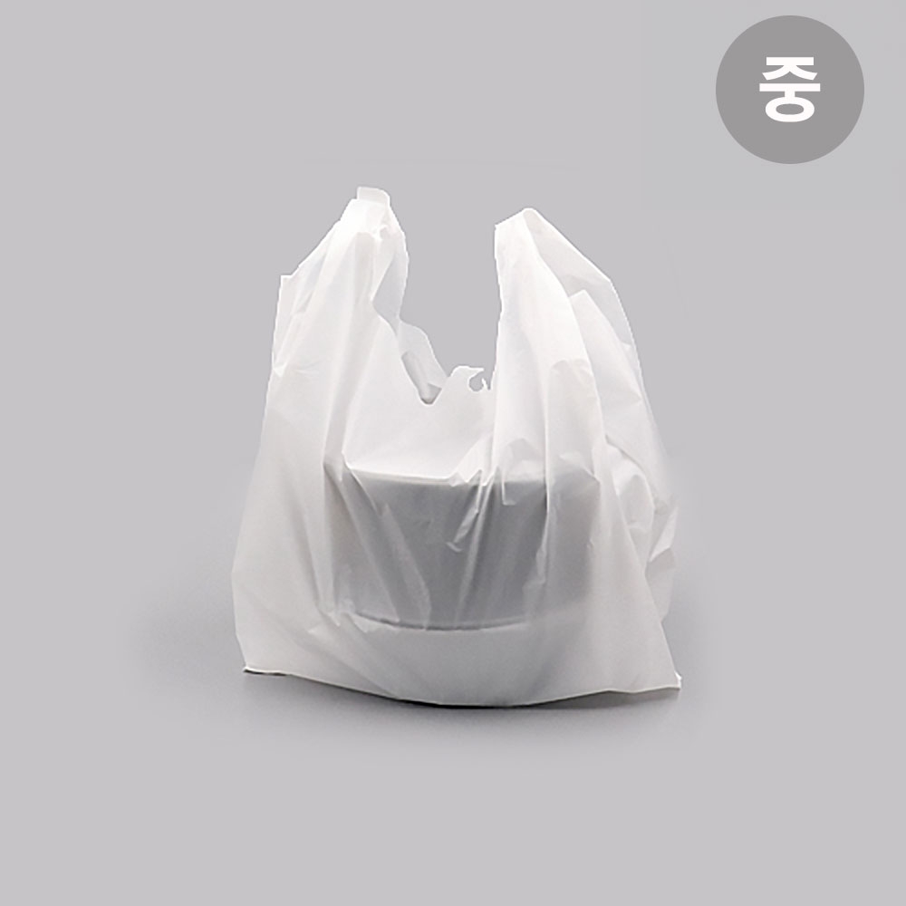 배달봉투 HDPE 유백 중 (1000매)