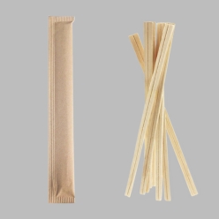 백양목 7인치 20cm 크라프트 무지 2,000개 일회용 나무젓가락