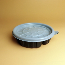 &Oslash;158 탕용기 블랙 3칸 1box(300개)