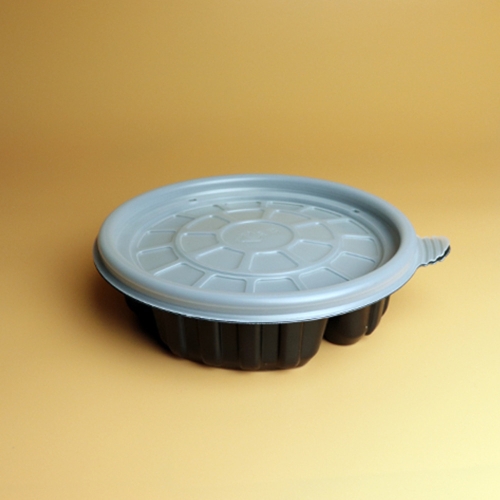 &Oslash;158 탕용기 블랙 3칸 1box(300개)