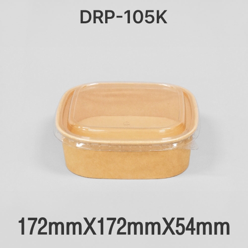 다용도 종이 도시락 DRP-105kB 크라프트 1box(300개)