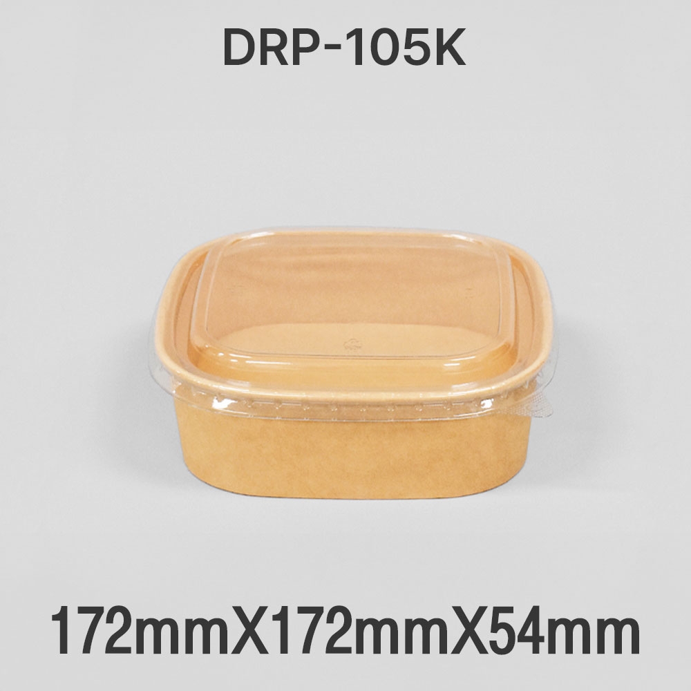다용도 종이 도시락 DRP-105kB 크라프트 1box(300개)