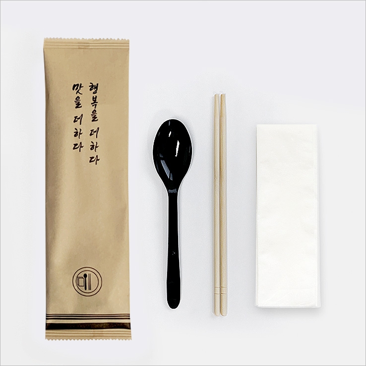 3종세트(숟가락+젓가락+냅킨) 1box(500ea)