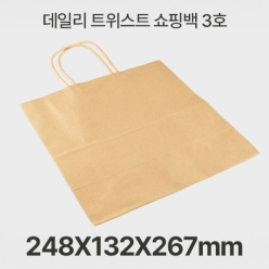 데일리 트위스트 쇼핑백 3호 1box(200ea)