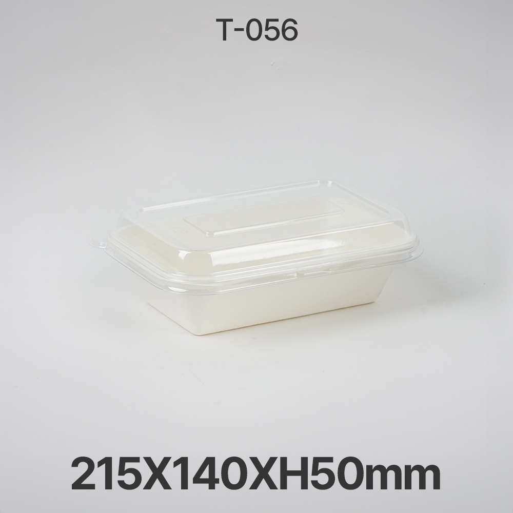 사각 펄프 용기 T-056 화이트 1box 300개