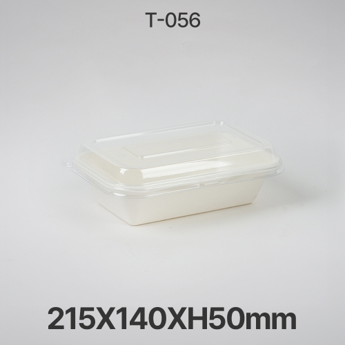 사각 펄프 용기 T-056 화이트 1box 300개