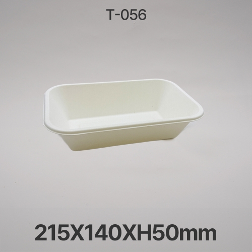 사각 펄프 용기 T-056 화이트 1box 300개