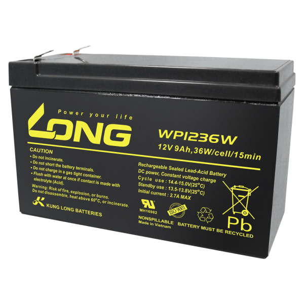 UPS 12V 9ah WP1236W 교체용 LONG 롱 배터리