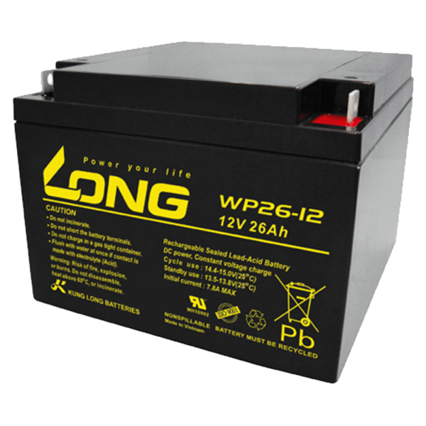 LONG 12V 26ah WPS26-12 UPS 교체용 전동스쿠터 롱 배터리