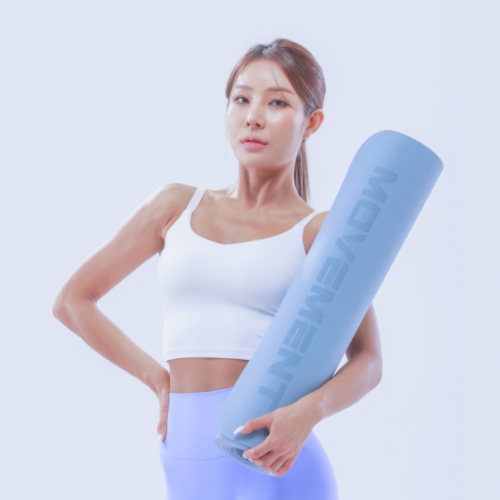 무브먼트 TPE매트 요가매트 8mm 파스텔블루