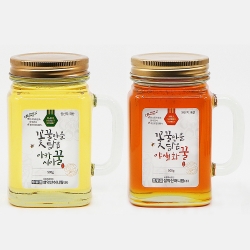머그벌꿀 2종 (아카시아꿀 500g + 야생화꿀 500g)