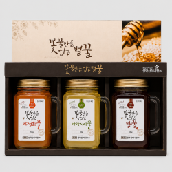 머그벌꿀 선물세트 (아카시아꿀 + 야생화꿀 +밤꿀 각 500g)