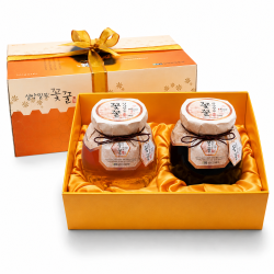 꿀단지선물세트 1호 ( 아카시아꿀 1kg+ 밤꿀 1kg)