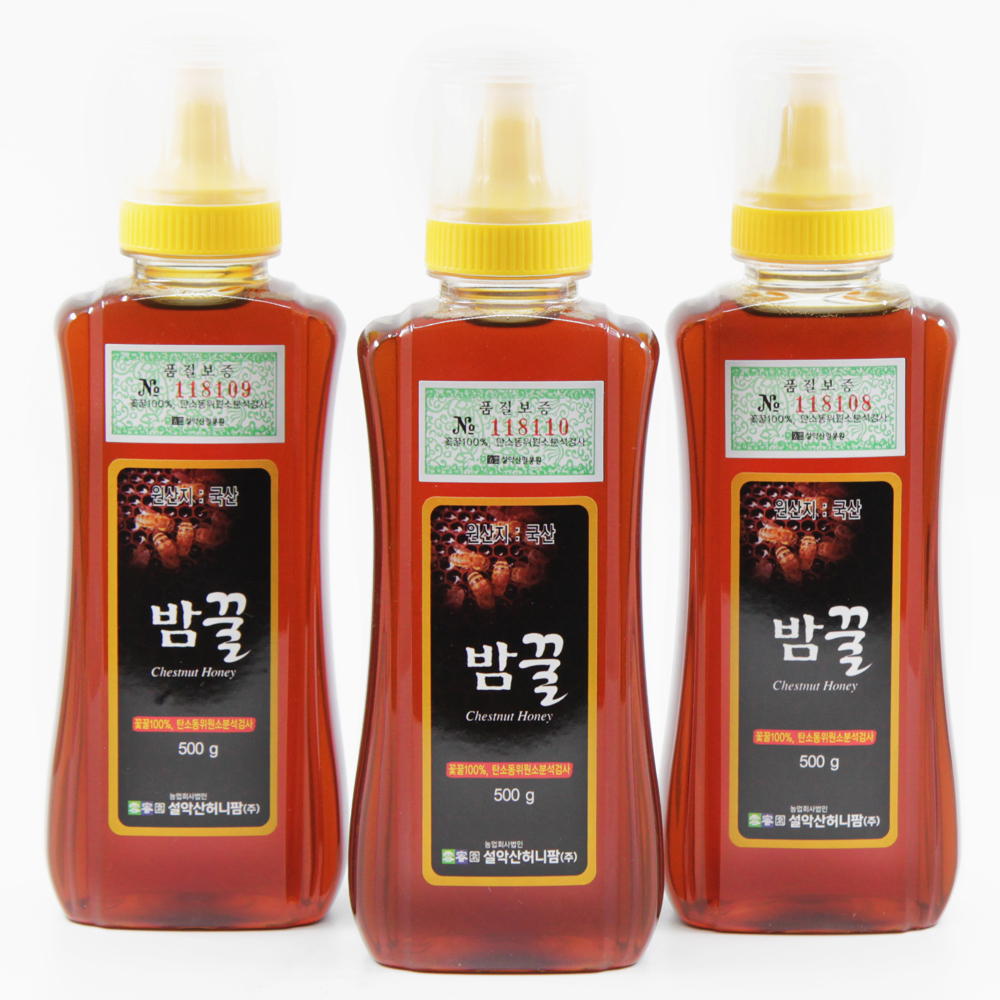 튜브 밤꿀 500g X 3병