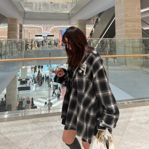 [UNISEX]남녀공용 오버핏 88 체크셔츠[유니섹스/사계절/커플룩추천]