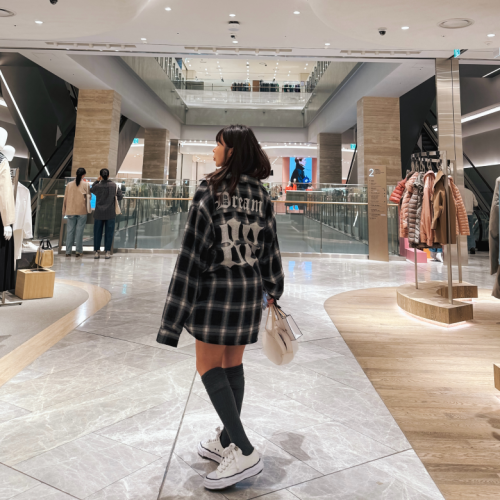 [UNISEX]남녀공용 오버핏 88 체크셔츠[유니섹스/사계절/커플룩추천]