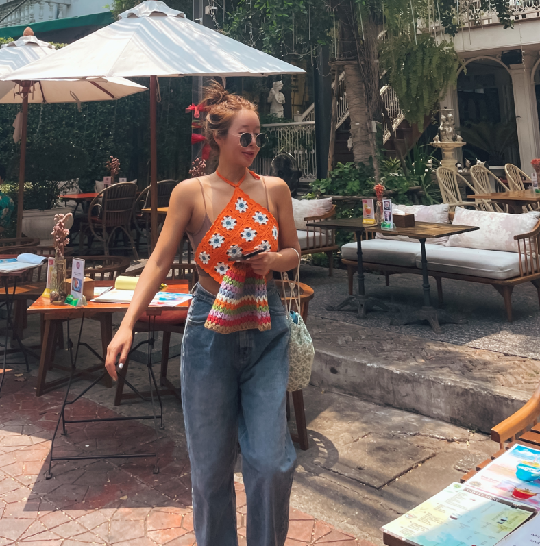 홀터넥 니트탑[휴양지룩/비치룩/여행룩]