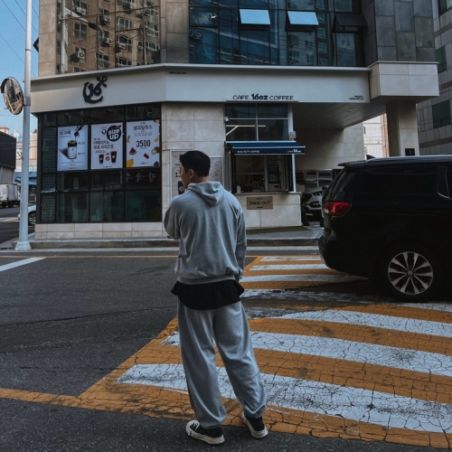 [UNISEX]남녀공용 힙 트레이닝 후드[단품]/[사계절/오버핏후드/커플룩추천]