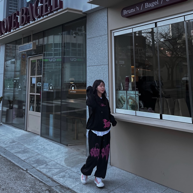 [UNISEX]남녀공용 힙 트레이닝 후드[단품]/[사계절/오버핏후드/커플룩추천]