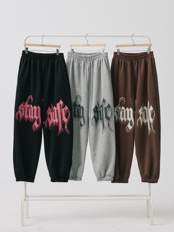 [UNISEX]남녀공용 힙 트레이닝 팬츠[단품]/[사계절/오버핏조거/트레이닝팬츠/본신상/커플룩]