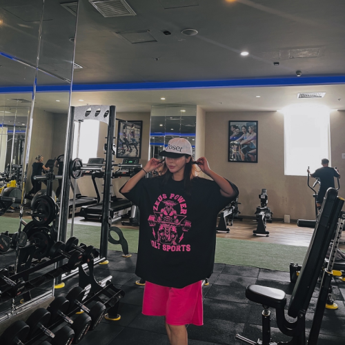 [UNISEX]오버핏 GYM 반팔 티셔츠